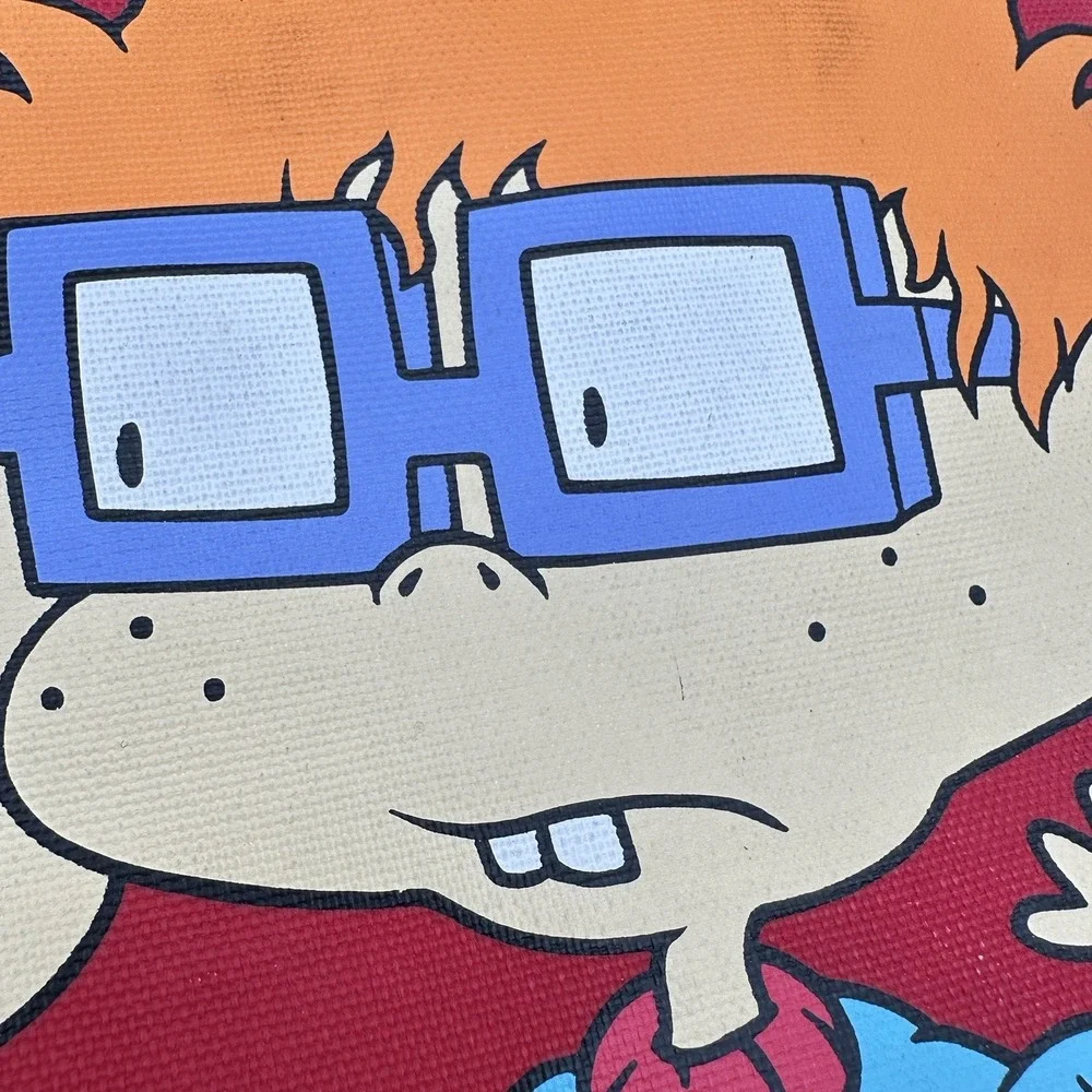VTG Rugrats Nickelodeon Backpack Tommy Chuckie 1998 Kids Nostalgia Character Bag